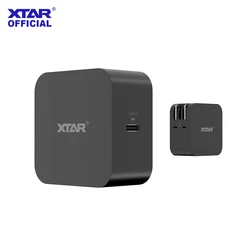 XTAR PD45II 45W-adapter met US/EU/UK/AU-normen, intelligente IC voor snel opladen en meerdere beveiligingen