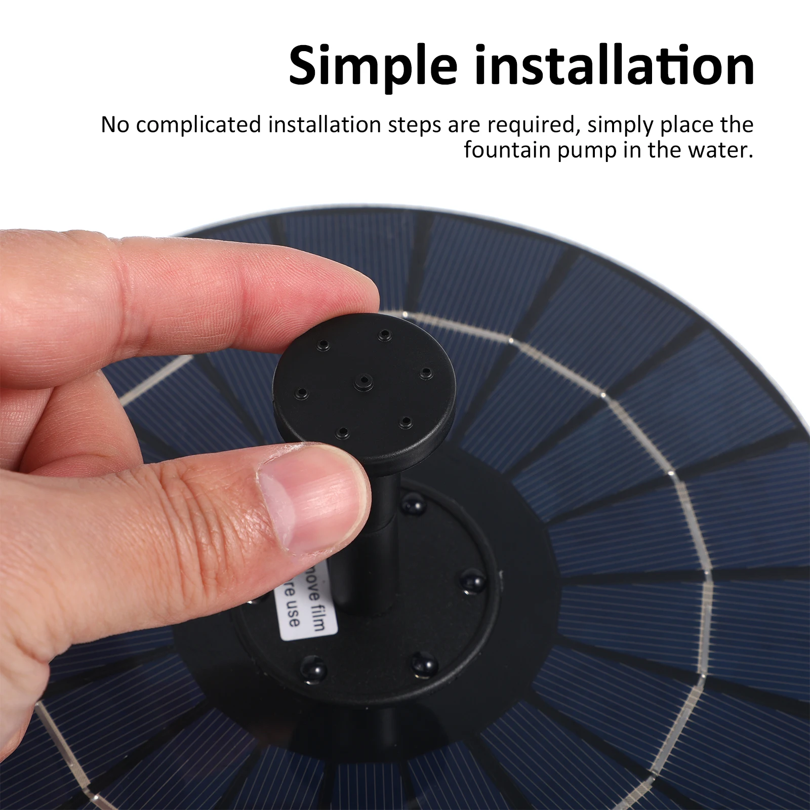 

Solar Fountain Pump Floating RGB Lights for Garden Pond Bird Bath Water Pool Fountains Solar Powered Easy Installation