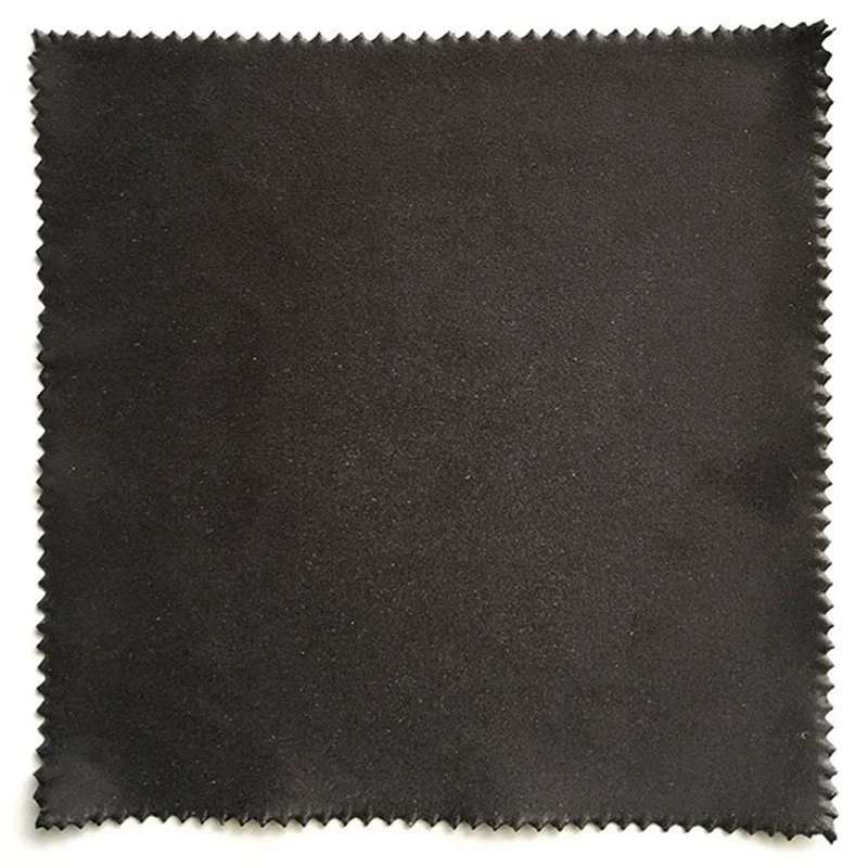 4x Microfiber Cleaning Cloth 20X19cm, Black Cleaning Cloths, Touchscreen, Smartphone Display, Glasses, Laptop