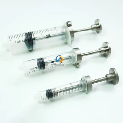 Stainless Steel Alloy Reusable Automatic Fat Syringe Vacuum Liposuction Aspirator 50ml 20ml For Fat Grafting