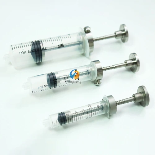 Imagen 1 del producto Jeringa de grasa automática reutilizable de aleación de acero inoxidable, aspirador de liposucción al vacío, 50ml, 20ml, para injerto de grasa