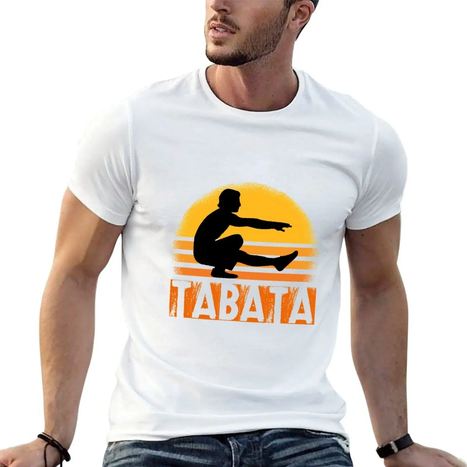 Camiseta Tabata Squad para entrenamiento por intervalos, camiseta de entrenamiento físico, camiseta informal para hombre, camisetas de algodón