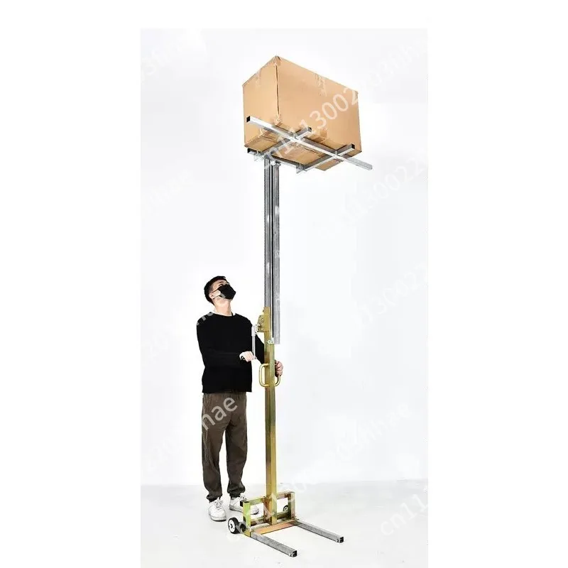 Handling Stacker Multifunctional Lifting Trolley Foldable Portable 80KG Load-bearing Manual Unloading Tool Lift