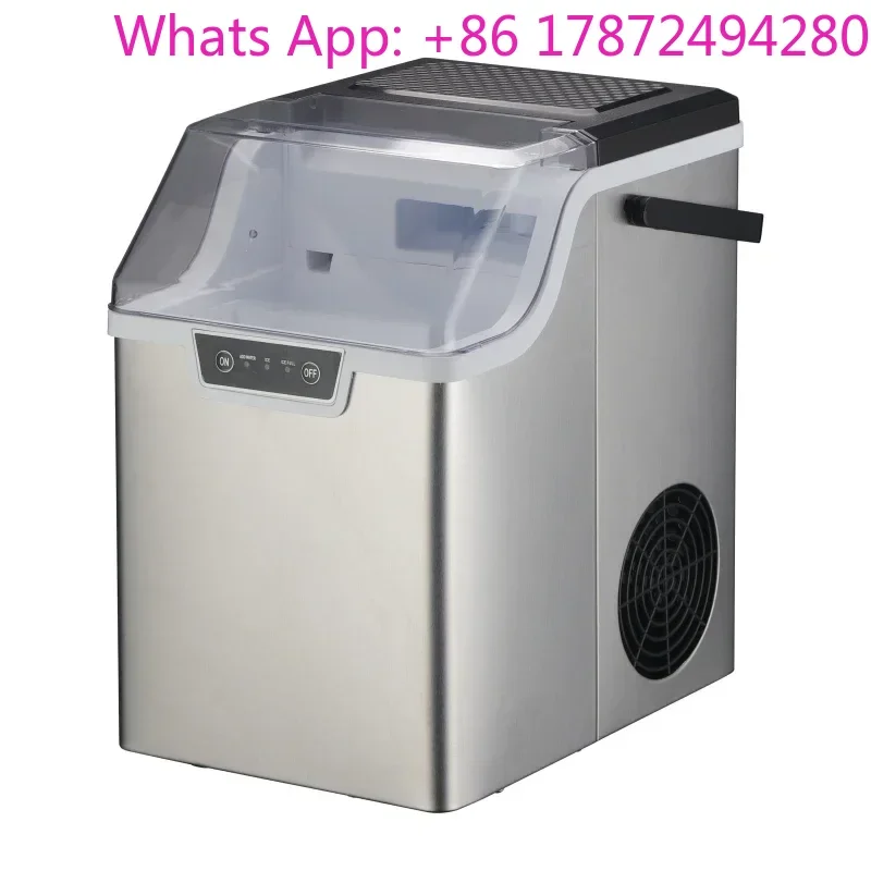 Automatic Mini   Portable Ice Maker Low Energy Consumption Home Nugget ICE Electric with Plastic Housing