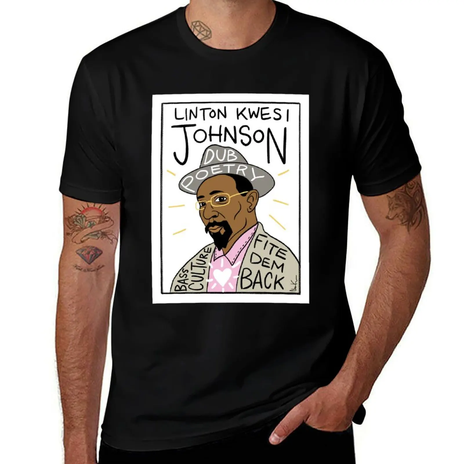 Linton Kwesi Johnson Classic T-Shirt man t shirts high quality luxury brand T-Shirt