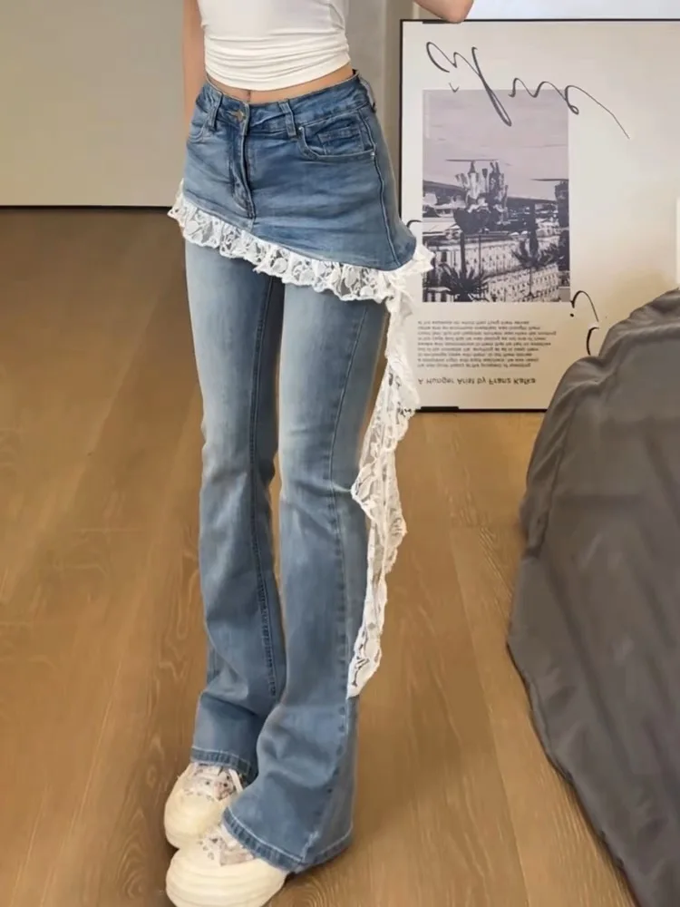 

2025 Spring Casual High Waist Oversized Wide Leg Pants Women's Solid Color Fashion Loose Fit Soft Full Length White Trousers