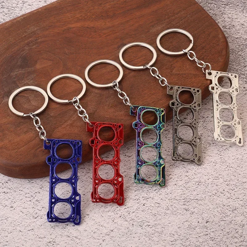 Creative Car Engine Modification Machine Gasket Keychain for Toyota Corolla Camry Rav4 Yaris Auris Avensis Prius Prado Hilux