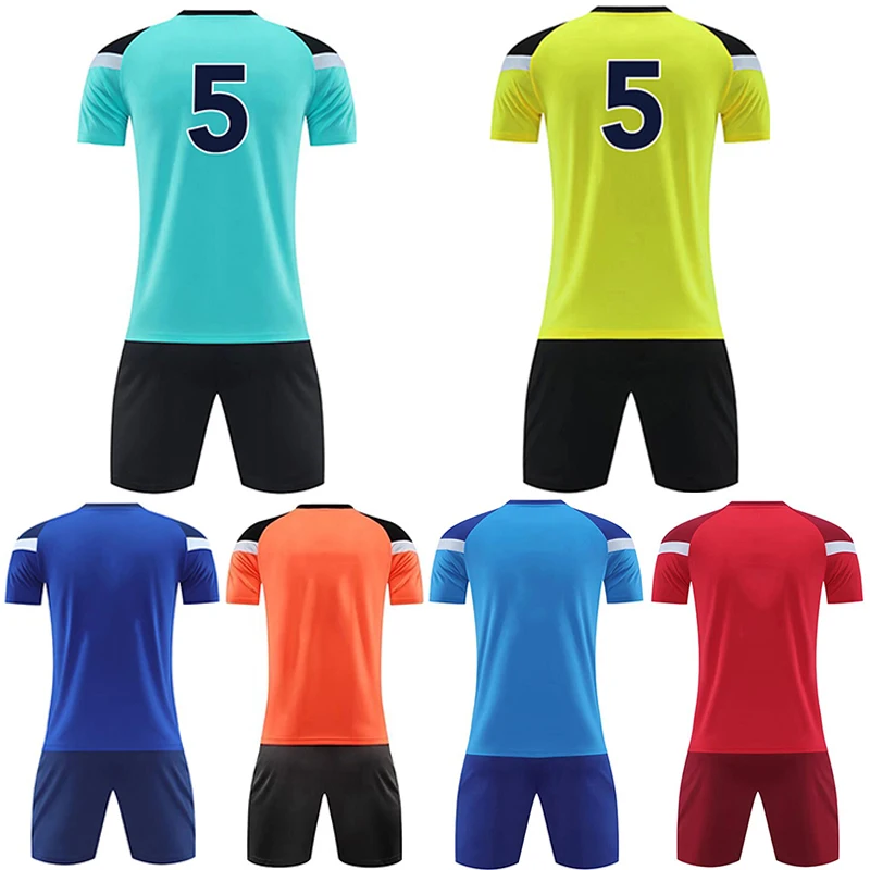 Kids Football Jersey tracksuit Boys Girl Soccer Sports Uniforms Child Play Ball Sportswear 2pcs Kits