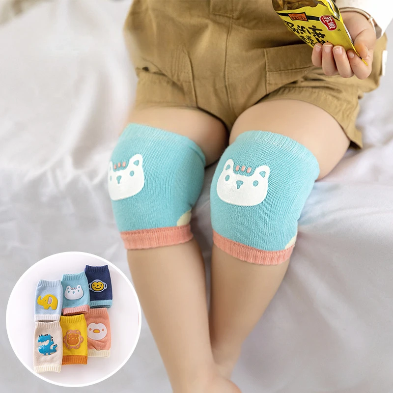 Children Knee Pads Baby Crawling Learning To Walk Anti Slip Safety Leg Pads Baby Knee Pads Elbow Pads Blue