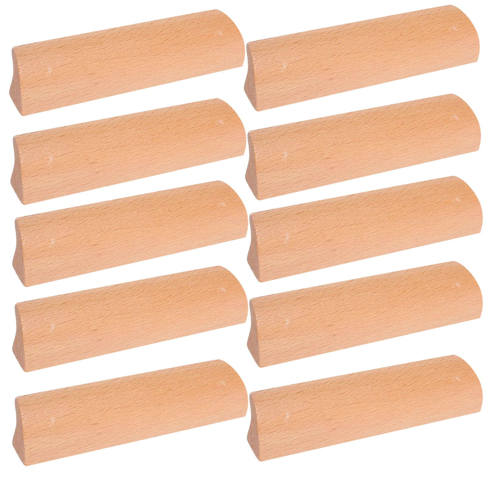

10Pcs Premium Wood Cabinet Handles Natural Grain Patterns for Drawers Wardrobe Kitchen Cupboard Furniture Door Pulls