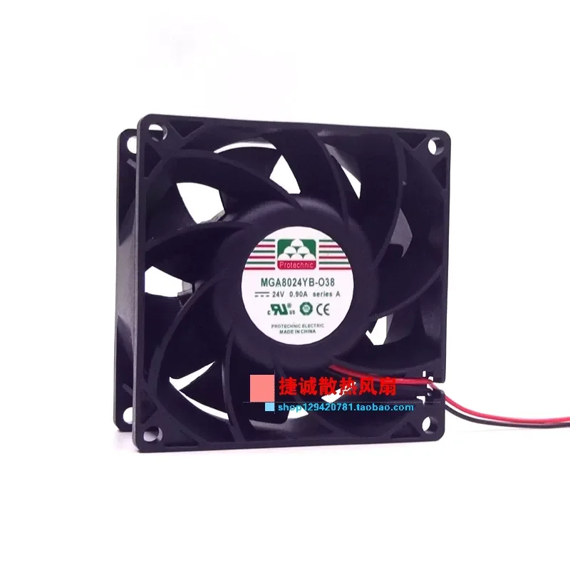 For Yongli MGA8024YB-O38 24V 0.90A 8038 8CM Inverter Large Air Volume Cooling Fan