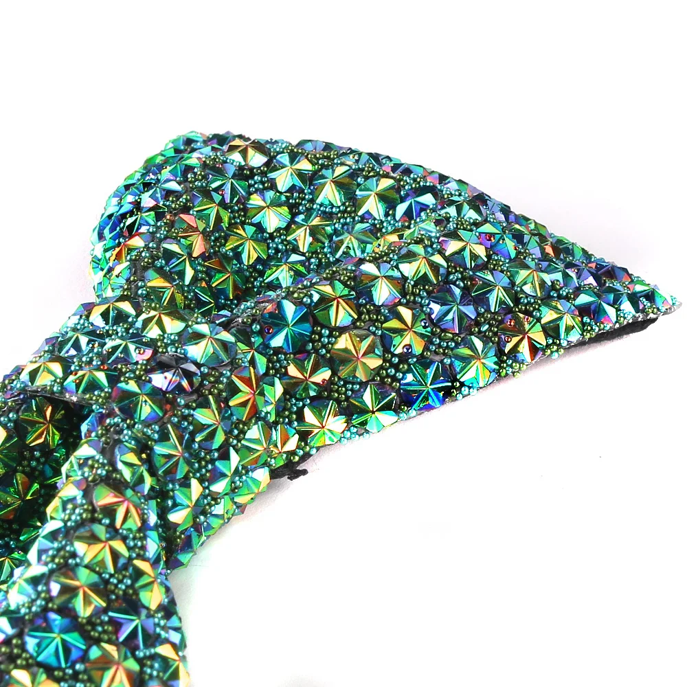 New Rhinestone Bow Ties for Men Pre-Tied Sequin Bowties with Adjustable Length Huge Variety Colors Wedding Bow tie For Groomsmen