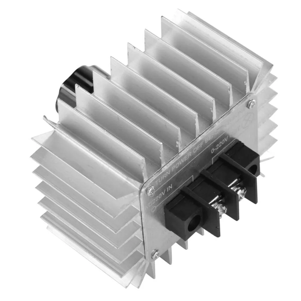 

AC 220V 5000W SCR Voltage Regulator Dimming Speed Regulation Dimmer Thermostat Adjustable Power Power Controller Motors
