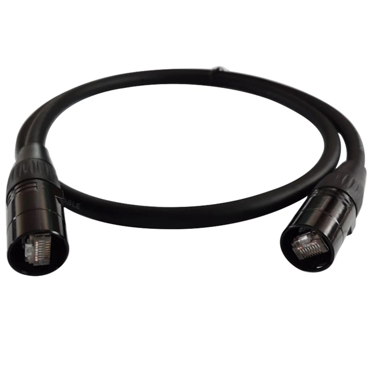 CAT6 Ethercon Cable EtherCON-Compatible RJ45 Connector for Studio Setups, Touring, Stage Production, Concerts 2 Meter