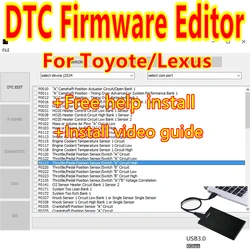 2023 hot sell DTC Firmware Editor Software for Toyota / Lexus Support for 76Fхххх Microcontrollers English Version free install