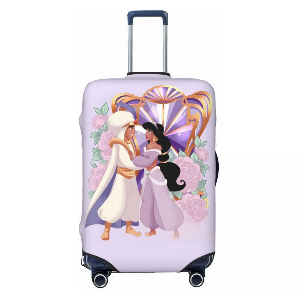 

Custom Cute Cartoon A-Aladdin Luggage Cover Protector Funny Travel Suitcase Protective Cover for 18-32 Inch