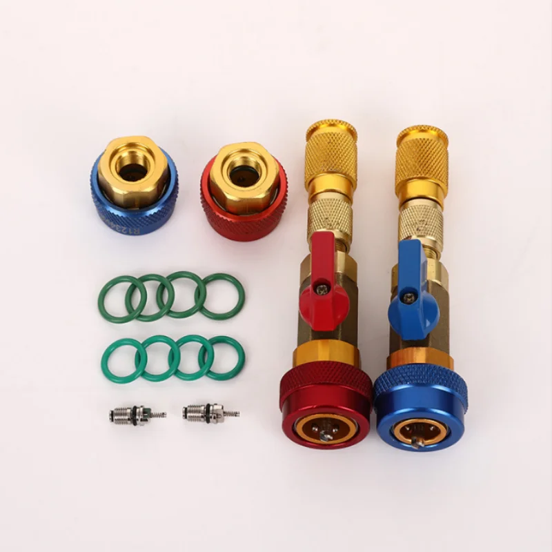 R134a R1234yf Replacement Fluorine-Free Repair Kit Car Air Conditioner Valve Core Disassembly Tool