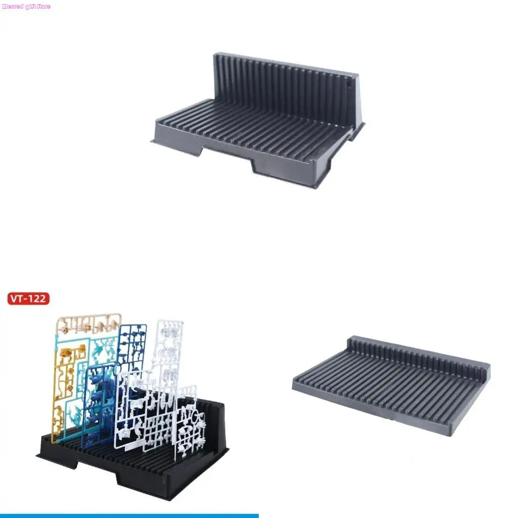 D0JC Plastic L Shaped Embedded Bracket for Model Part Arrangement Great for Hobby Model Making Part Holder