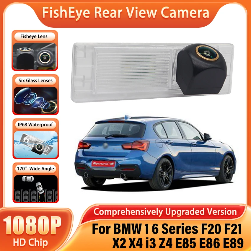 Golden 170 ° Fisheye 1080x720P HD CCD Car Vehicle Rear View Reverse Camera For BMW 1 6 Series F20 F21 X2 X4 i3 Z4 E85 E86 E89