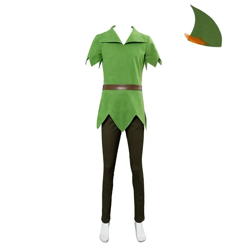 Anime Peter Pan Cosplay Costumes Les nouvelles aventures de Peter Pan Cosplay Men Adults Kids Halloween Party Performance