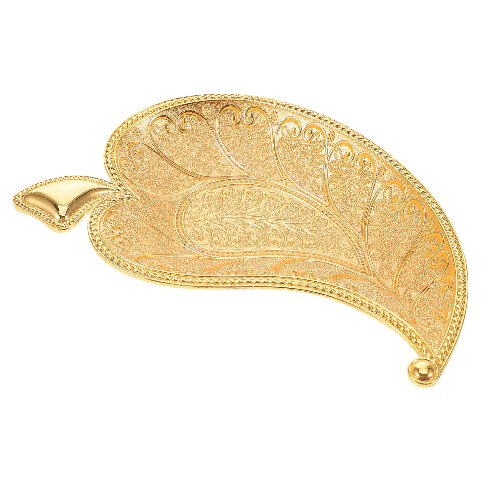 تاج تنقش صينية الوجبات الخفيفة سبائك الزنك الزخرفية الفاكهة تخدم طبق خمر نمط الحلوى تخزين لوحة صينية للفاكهة #1