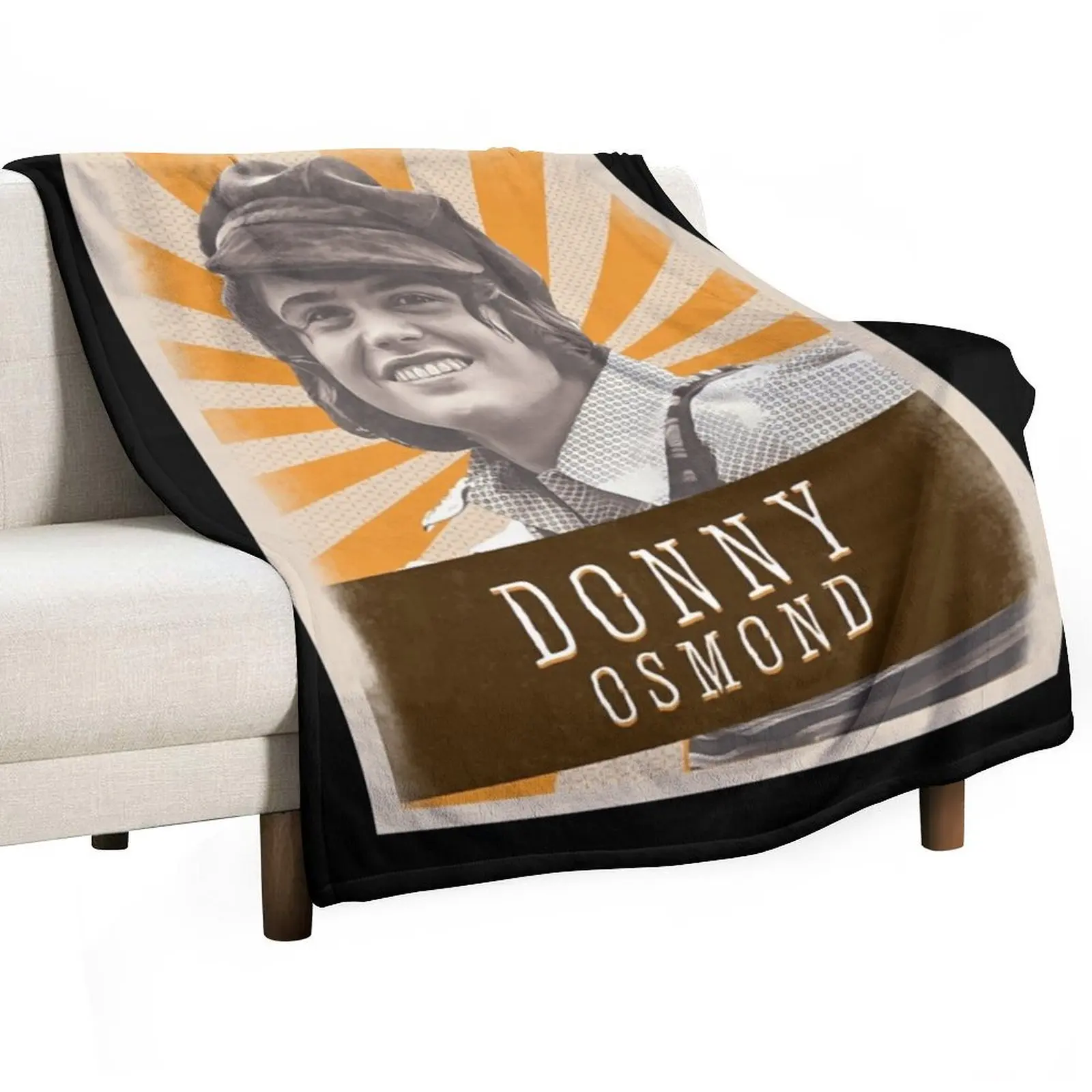 

Vintage Asthetic Donny Osmond 80s Throw Blanket Hairys bed plaid Decorative Sofa Blankets Sofas Of Decoration Blankets