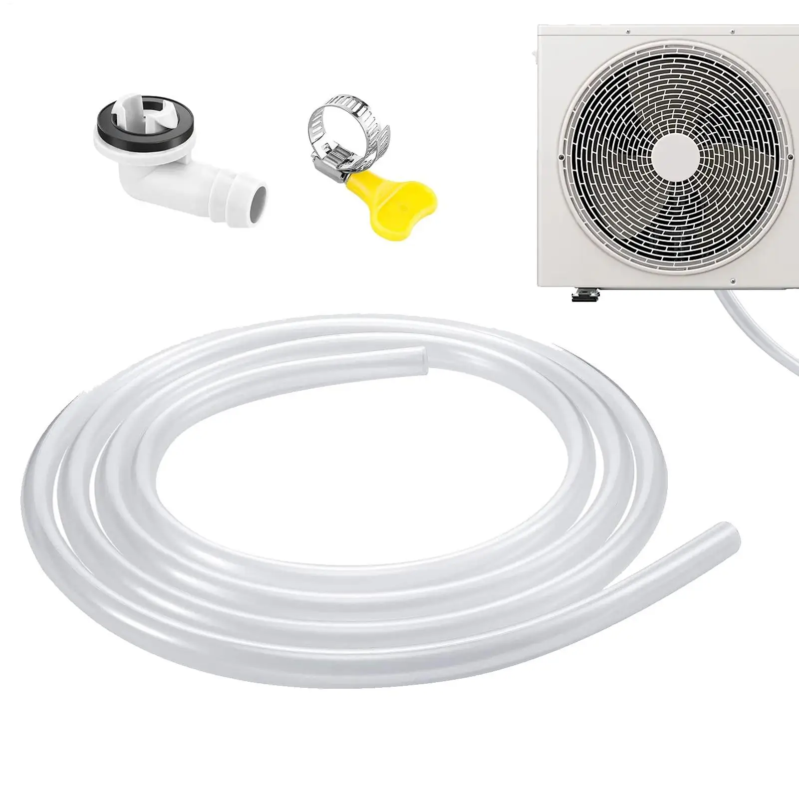 90/180/300cm Air Conditioner Drain Hose Portable Leakproof AC Drain Hose Kit Air Conditioner Parts AC Drain Pipe Replacement