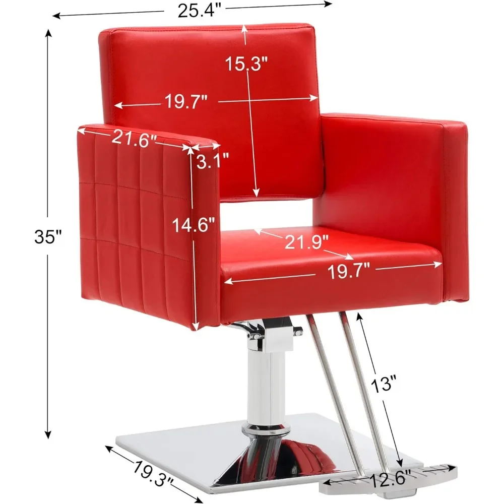 BarberPub Classic Styling Salon Chair for Hair Stylist Hydraulic Barber Chair Beauty Spa Equipment