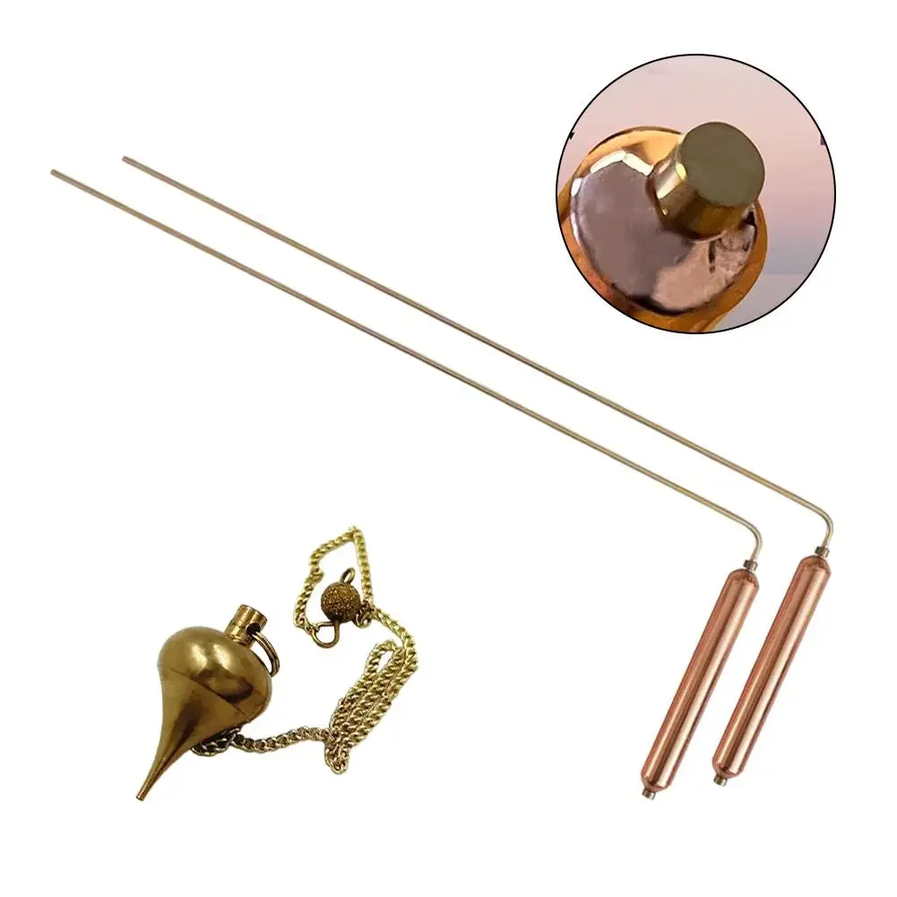 

Geological Prospecting Copper Divining Rods 13.4*3.9 Inches Geological Prospecting Astrology Practices Geobiology Tools