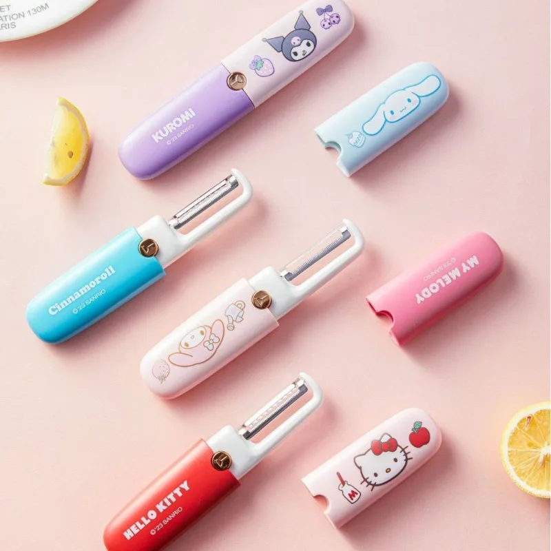 Cute cartoon Sanrio Cinnamoroll My melody Kuromi Hello kitty double-headed two-in-one grating and peeling artifact paring knife