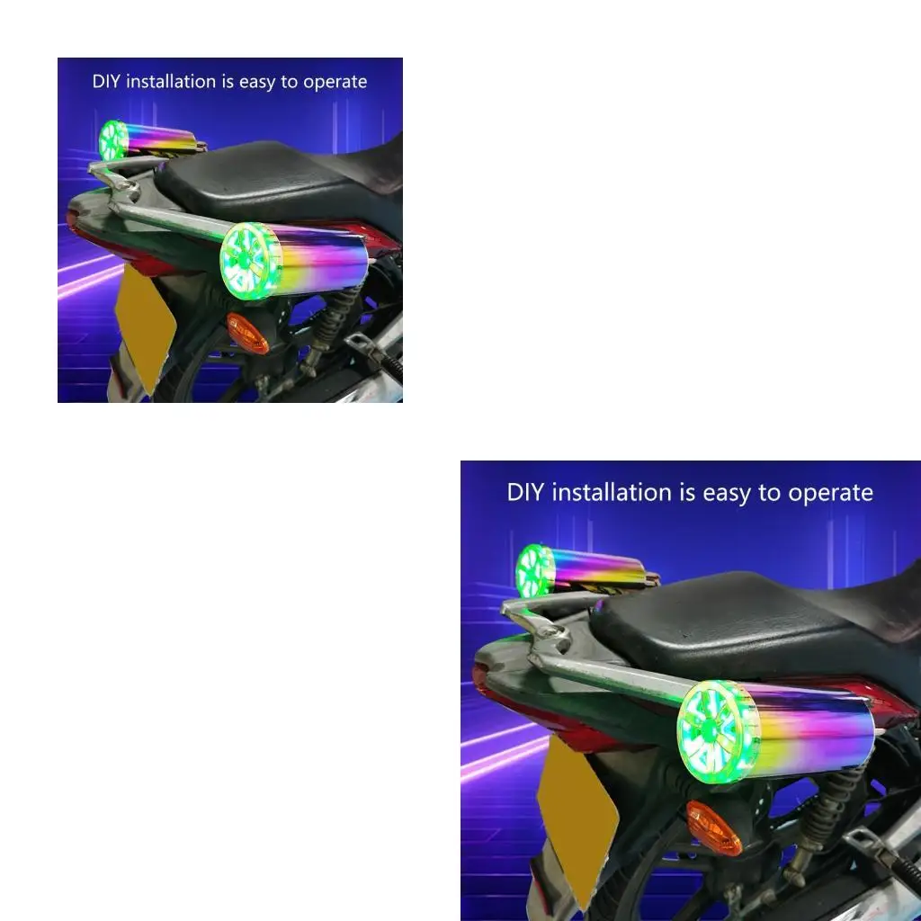 

Double Channel Speaker Imitation Exhaust Pipe Bluetooth-compatible Speaker