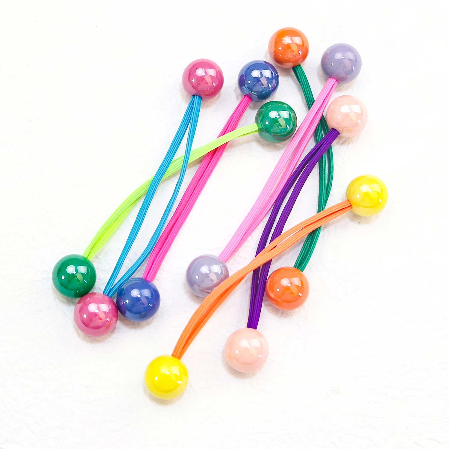 1pc/7pcs New Girls Elastic Hair Rubber Bands Kids Headbands Women Hair Tie Hair Gum Ponytail Hair Holders Hair Accessories