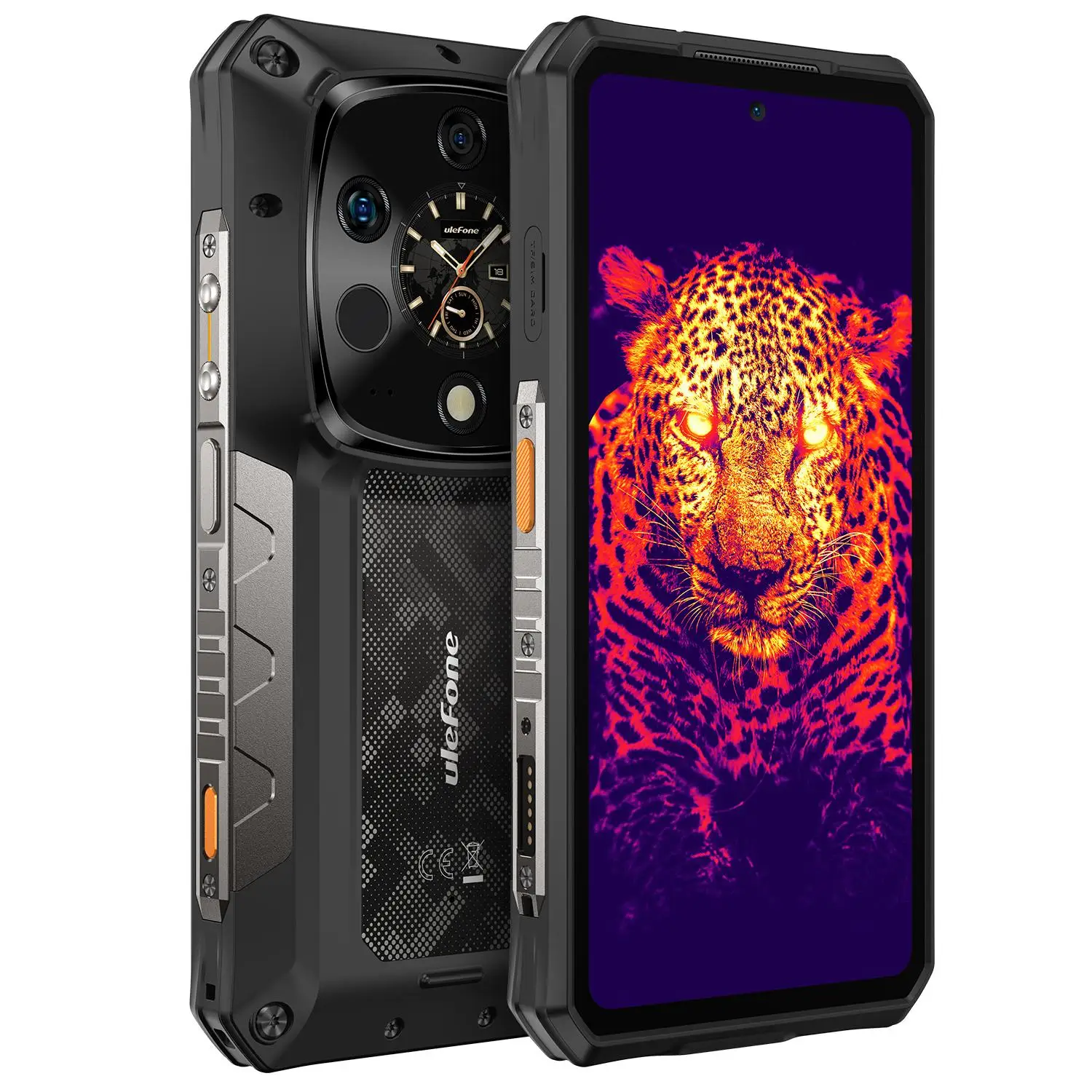 Ulefone Armor 28 Ultra 5G AI هاتف متين 6.67 بوصة 16 جيجابايت + 1 تيرا بايت تصوير حراري رؤية ليلية 10600 مللي أمبير في الساعة الأبعاد 9300 NFC هاتف ذكي #1