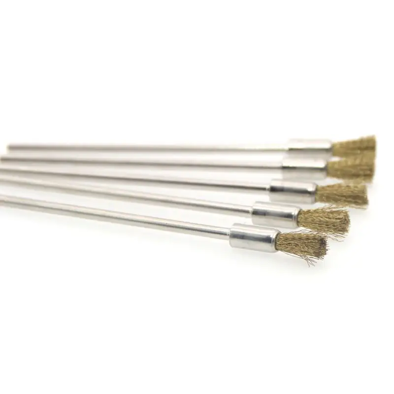 Pen Wire Brush 100mm With 3.0 Round Long Shank,Steel Cleaning End Brushes Rotary Tool Pen Wire Brush Rust Paint Removal ワイヤーブラシ