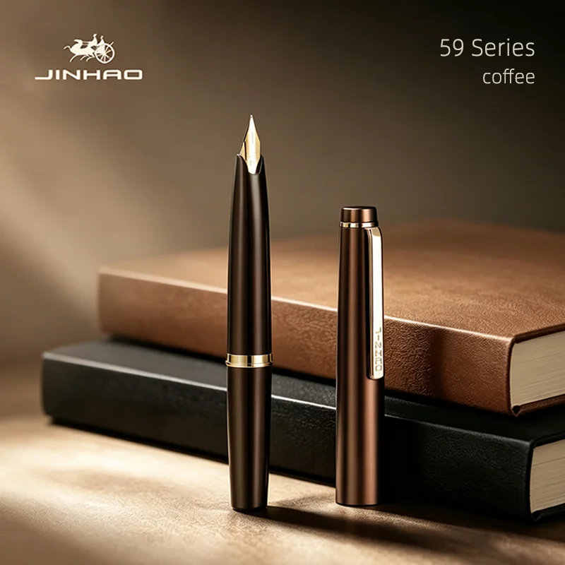 Jinhao 59 New Compact Portable Fountain Pen, EF/F Nib, Luxury Elegant Signature Pen for Office Workers & School Stationery