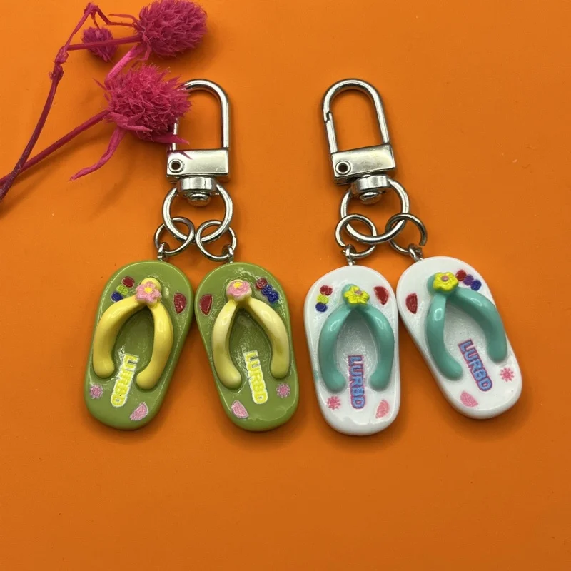 Flip-Flop Schlüsselanhänger Strand Flip Flop Schlüsselanhänger Anhänger Strandgeschenke – Detail 3