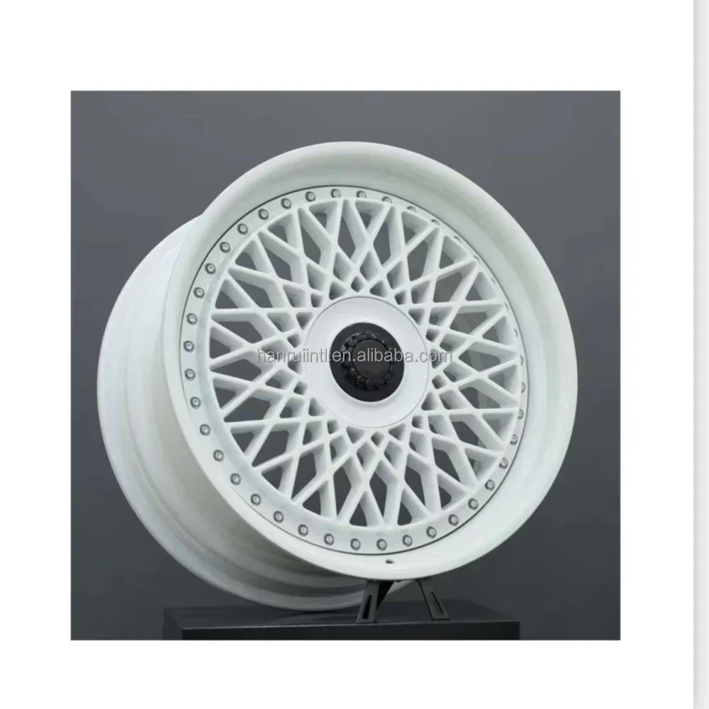 

Mesh design fully face 2 piece forged glossy wheels 21 22inch for racing cars porsche 911 ferrari
