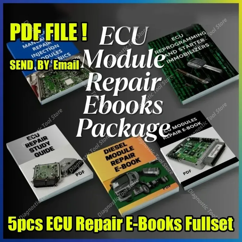 

5 электронных книг по ремонту ЭБУ, полный комплект учебных материалов в формате PDF, курс по переинжекции модулей ЭБУ для автомастерских, помощник в диагностике автомобилей и грузовиков