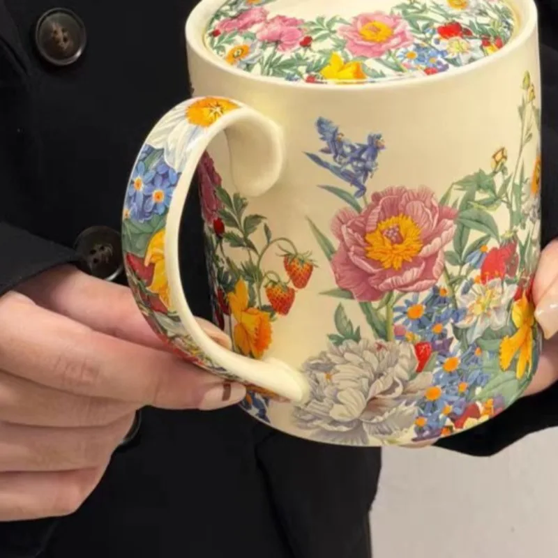 Korean Creative Flower Ceramic Teapot Simple Large Capacity Water Bottle Kettle Gift Box Home Bar Decoration Drinking Utensils - view 6