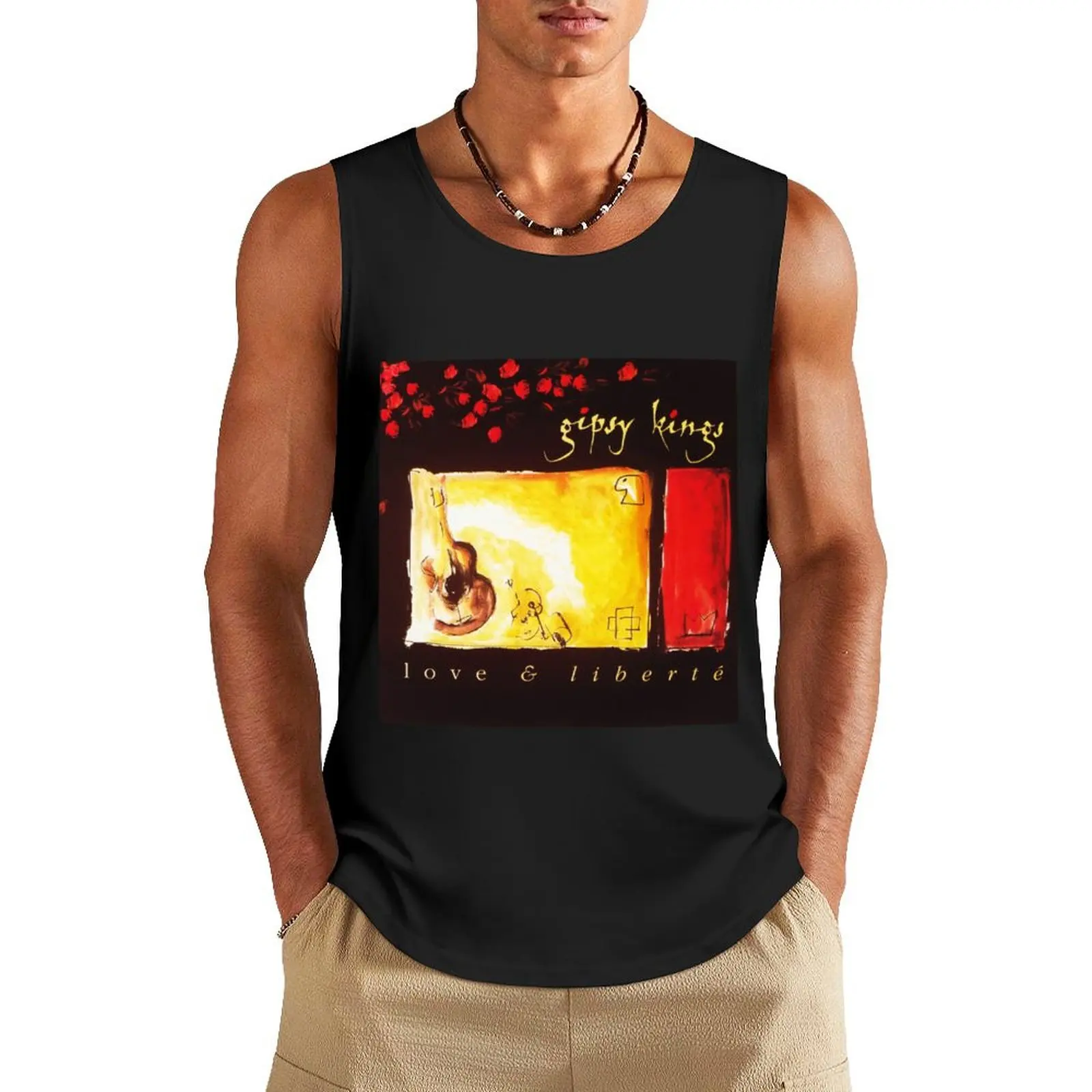 

Gipsy Kings love libert Tank Top gym t-shirts man gym shirts