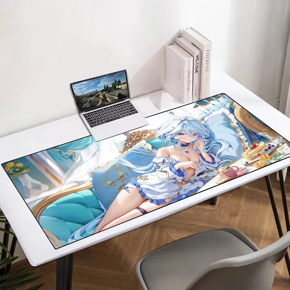 

Furina Genshin Impact Mousepad Mouse Mat Desk Mat With Pad Gaming Accessories Prime Gaming XXL Keyboard Pad Padding Mat