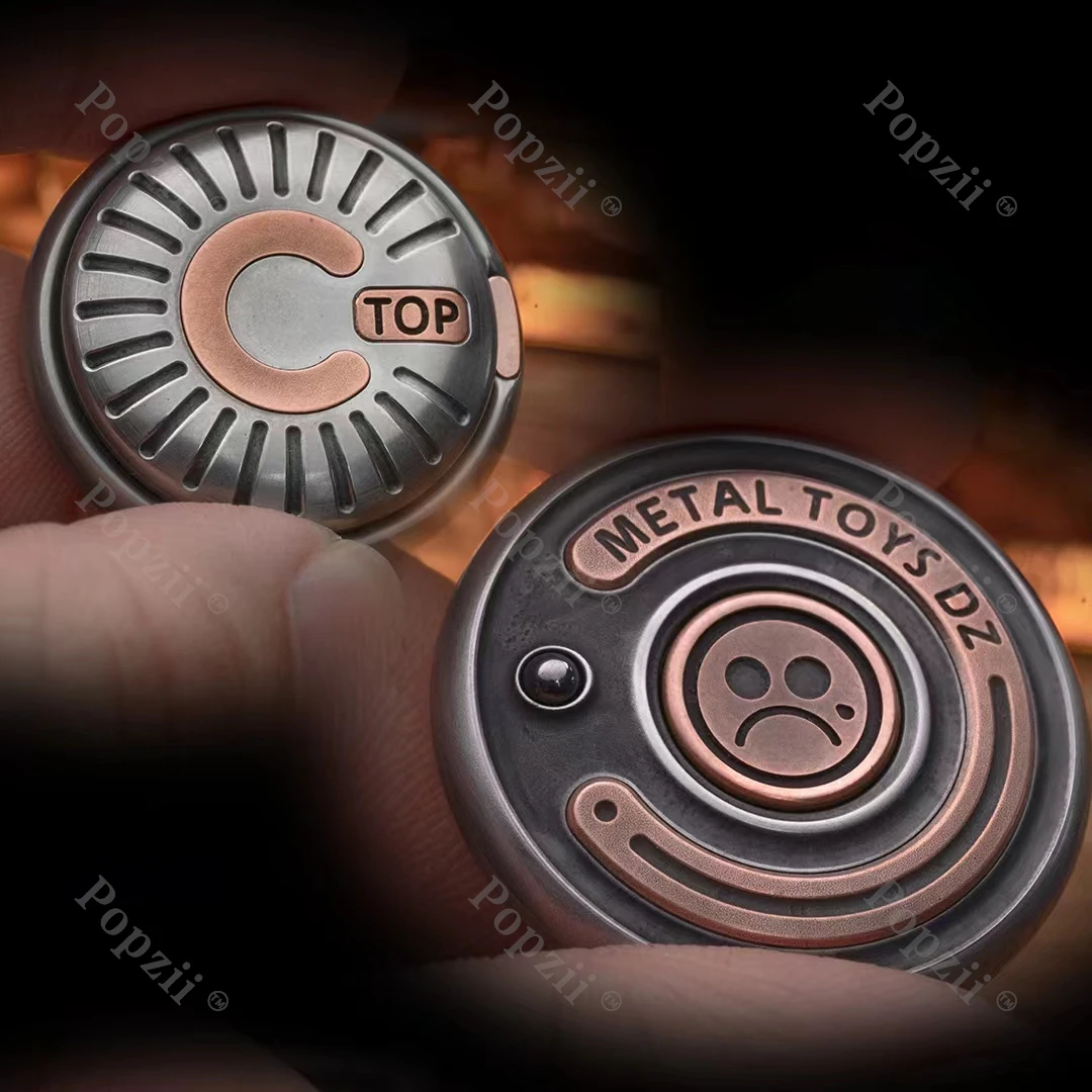 Jouets en métal Dz Top C, pièce à pression mécanique, Fidget Spinner, gyroscope du bout des doigts, jouet sensoriel pour adulte, ornement de Table, jouets d'anxiété