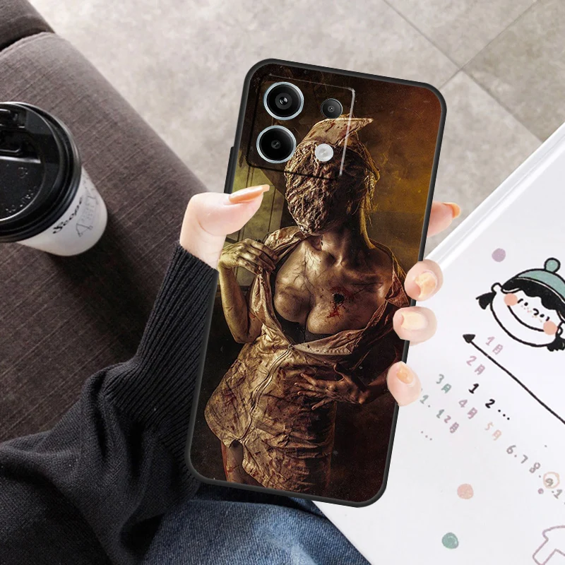 Silent Hill Enfermeira Capa Para Xiaomi Redmi Note 11 9 10 12 13 14 Pro 10S 11S 12S Capa Para Redmi 10C 13C 12C 14C