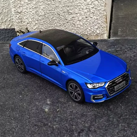 1:18 AUDI A6 Alloy Car Model Diecast & Toy Metal Vehicle Car Model Sound and Light High Simulation Collection Childrens Toy Gift