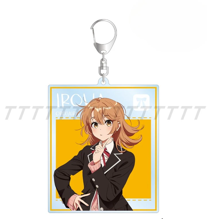 Porte-clés en acrylique Anime Game Isshiki Iroha, Yukinoshita Yuk37, Yuigahama Yui, porte-clés beurre, pendentif pour cadeau