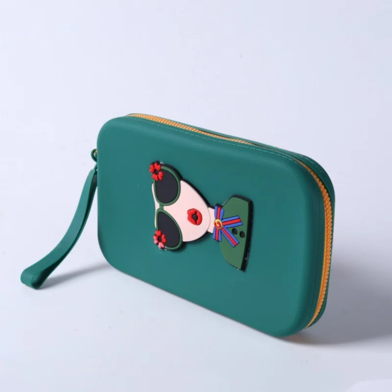 Silicone Cosmetic Bag Portable Multi-purpose Coin Purse Key Organizer Minimalist Travel Pouch Cute Purse for Women B1