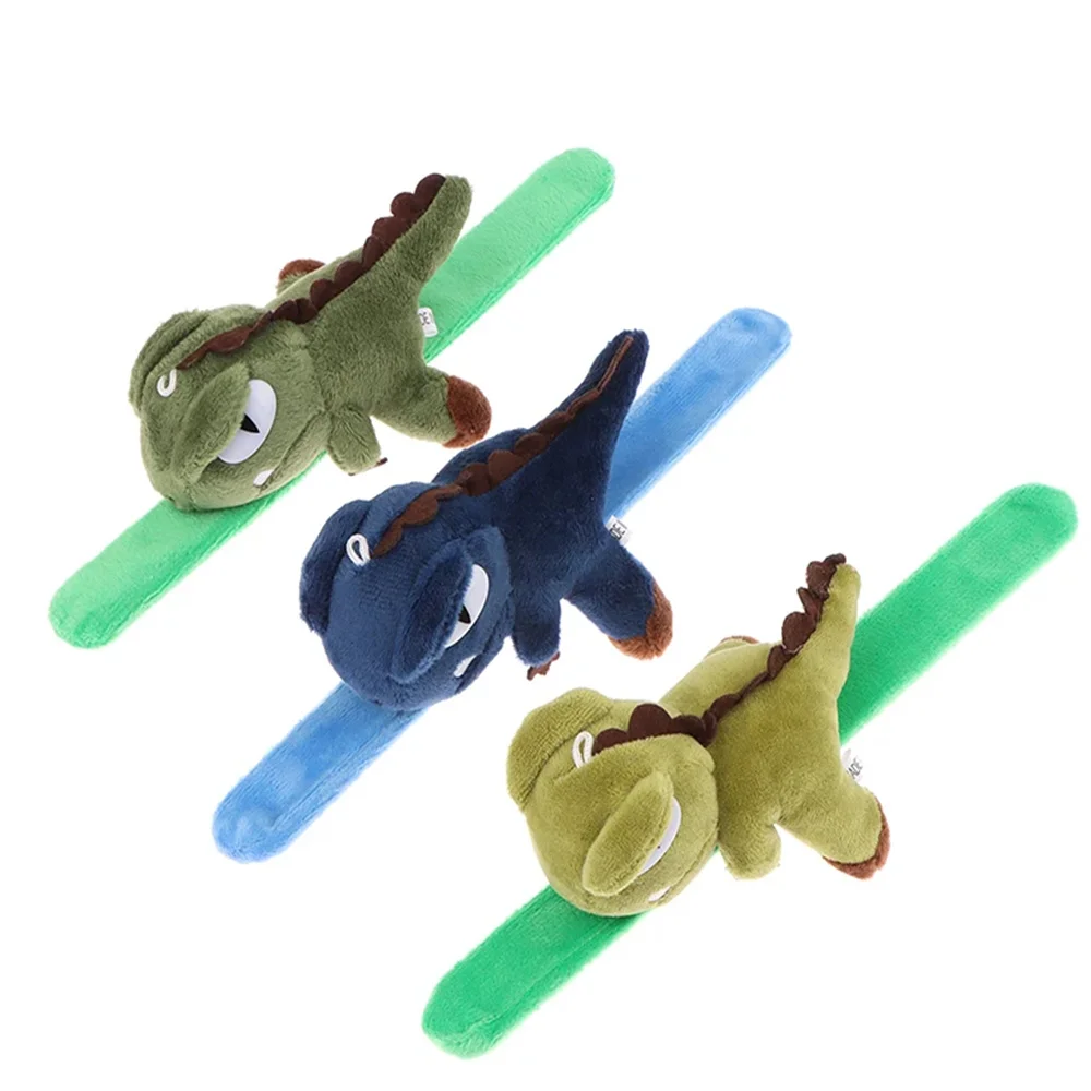 

10PCS 7Colors - 10CM Dinosaur Plush Toy , Bracelet Doll , Wrist Band Gift Plush Stuffed Animal Toy