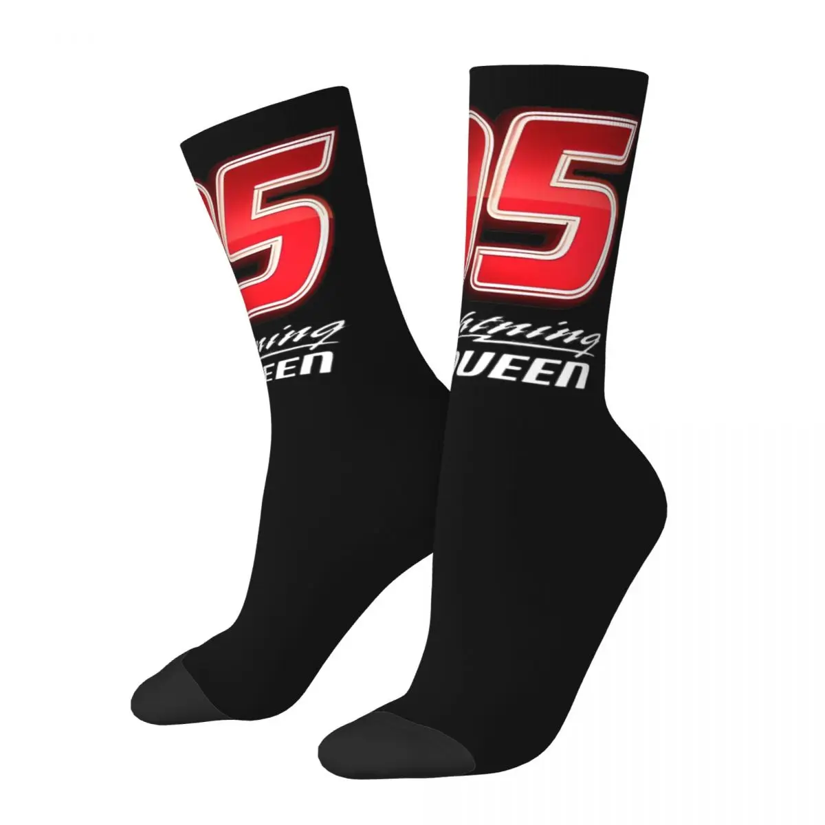 Cars Lightning Mcqueen 95 Socks Vintage Stockings Couple Warm Soft Outdoor Socks Winter Graphic Anti Bacterial Socks