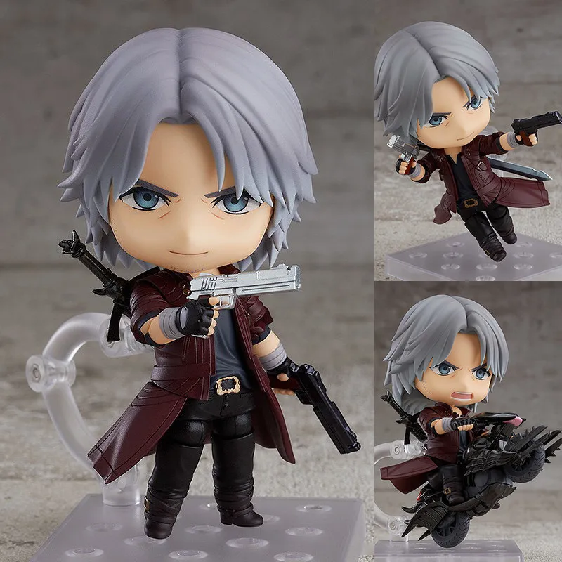 Dmc Dante Nendoroid 1233 Dämonenjäger Actionfigur Modell mit Austauschbarem Gesicht Anime-Spiel Sammlerfigur Desktop-Ornament Geschenk