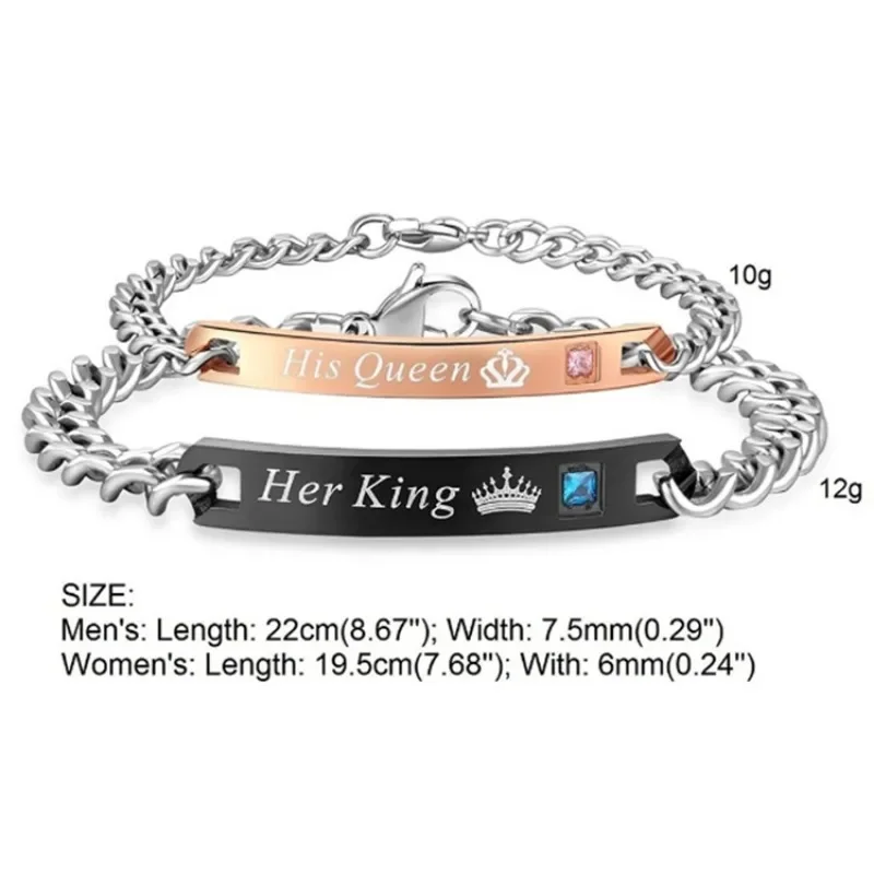2pcs Fashion Couple Bracelets \